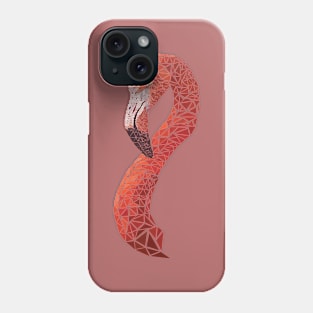 Polygonal Flamingo Phone Case