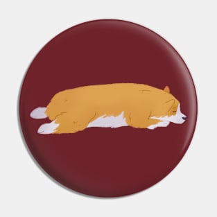 Sleeping Corgi Pin