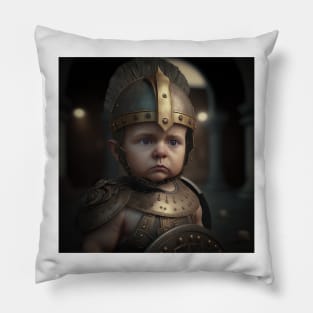 A Cute Gladiator Baby Pillow