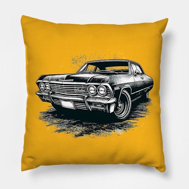 Chevrolet Bel Air Impala Pillow by Vehicles-Art