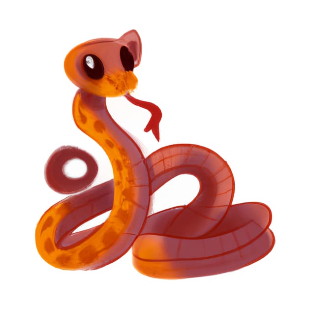 Cute Snake Drawing by Play Zoo