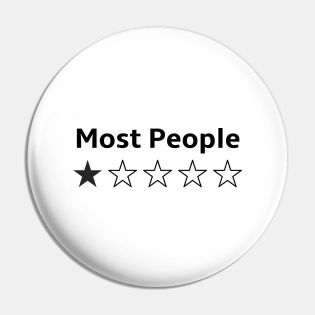 People Get One Out of Five Stars Pin by spiffy_design