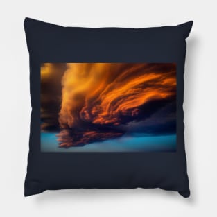 Fire in the sky (Part II) Pillow