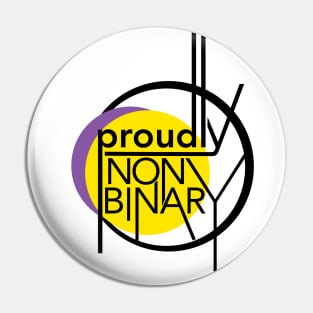 Proudly Nonbinary Pin