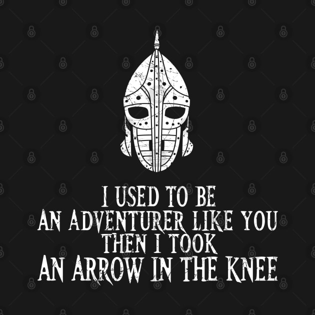 I Took an Arrow in the Knee by Fanisetas