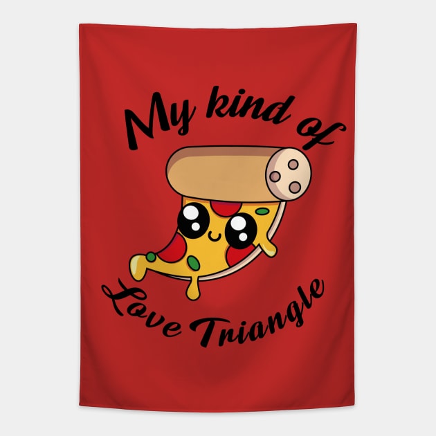 Cute Pizza Tapestry by RhinoTheWrecker