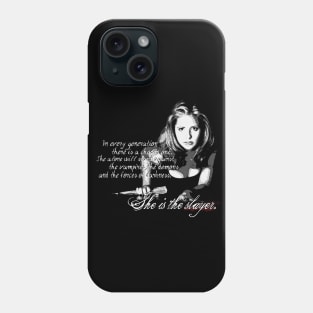 Buffy The Vampire Slayer BW Phone Case