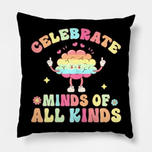 Neurodiversity Celebrate Minds Of All Kinds Autism Adhd Pillow