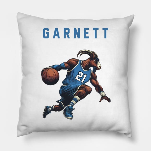 Kevin Garnett Goat Timberwolves Pillow by DarkWave