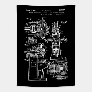 Bridgeport Milling Machine Patent 1942 Tapestry