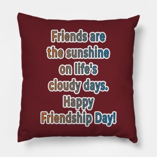 Sunshine of Friendship: Celebrating Friendship Day Pillow