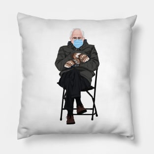 Bernie Sanders Inauguration Day Mittens Pillow