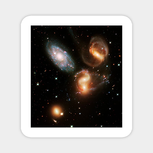 Stephan's Quintet galaxies, HST image (C021/9270) Magnet by SciencePhoto