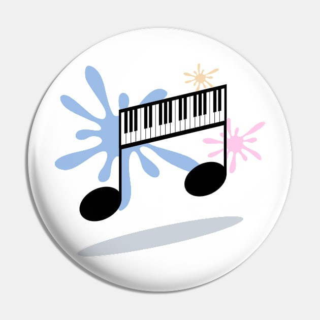 Piano music on splash color Pin by Orange-C