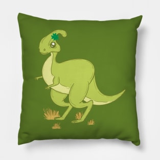 Shamrock dinosaur Pillow