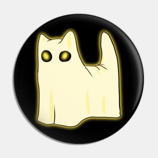 Ghost Cat Pin