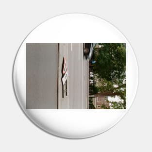 Road Sign on Street London Photography Art Pin