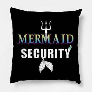 Mermaid Security Daddy Merman Dad Papa Halloween Costume Pillow