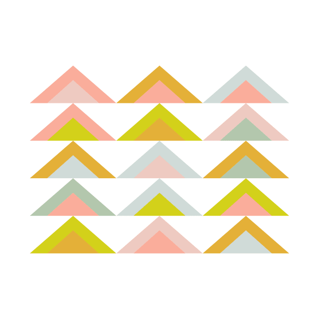 Triangles in Pastel Earth Tones by ApricotBirch