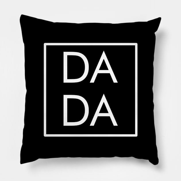 Dada Modern Boxed Square Dad, Matching Mama Family Gift Pillow by ScottsRed