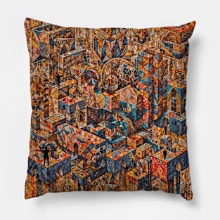 Geometric figure compositions Pillow