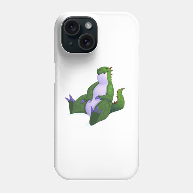 Green dinosaur Phone Case by PaulaBS