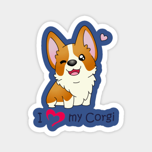 I * heart* my corgi Magnet