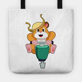 Hamster with Jackhammer Tote