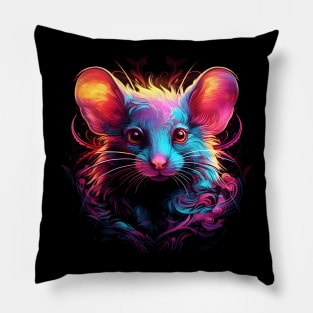 Neon rodent #15 Pillow