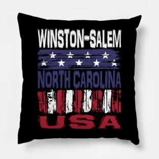 Winston-Salem North Carolina USA T-Shirt Pillow