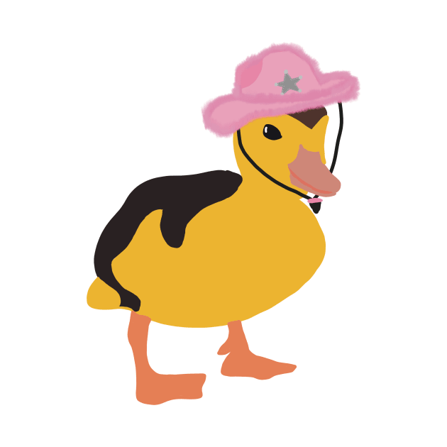 Pink Cowboy Duck by gremoline