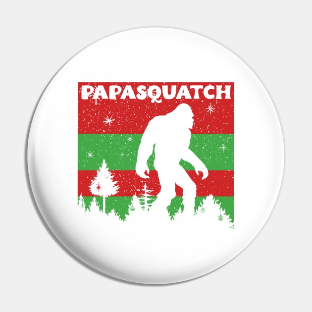 Retro Papa Squatch Like A Grandpa Funny Bigfoot Sasquatch Pin by DesignergiftsCie
