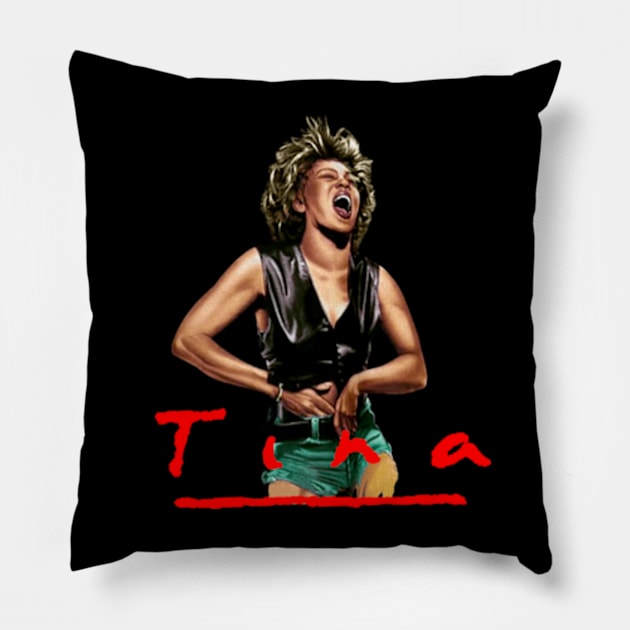 Tina turner we love you Pillow by RAINYDROP