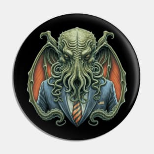 Cthulhu For President USA 2024 Election (Green Cthulhu) Pin