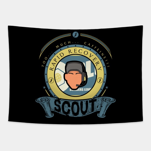 Scout - Blue Team Tapestry by FlashRepublic