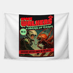 Vintage Sci Fi Comic Book Cover science fiction Tapestry