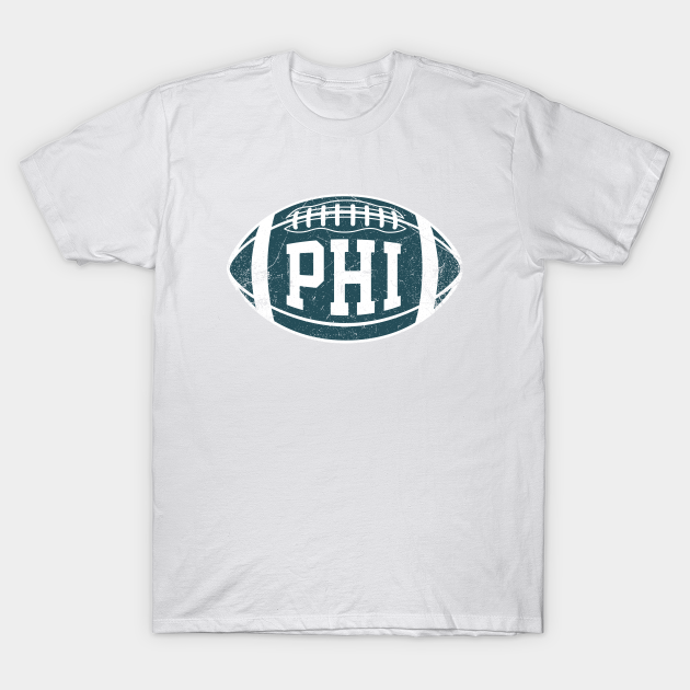 Discover PHI Retro Football - White/Midnight - Philadelphia - T-Shirt