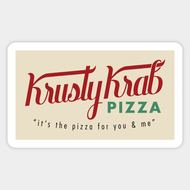 Krusty Krab Pizza - Spongebob - Sticker