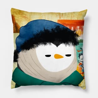 Penguin Gogh Art Series Pillow