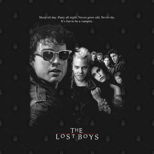 THE LOST BOYS (4 dark tees) by KERZILLA