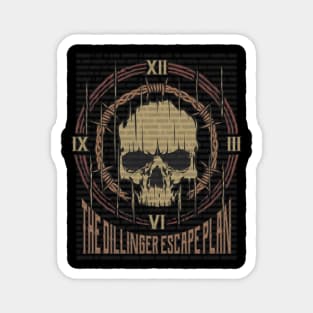 The Dillinger Escape Plan Vintage Skull Magnet