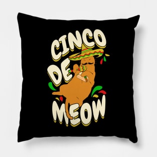 Cinco De Meow Pillow