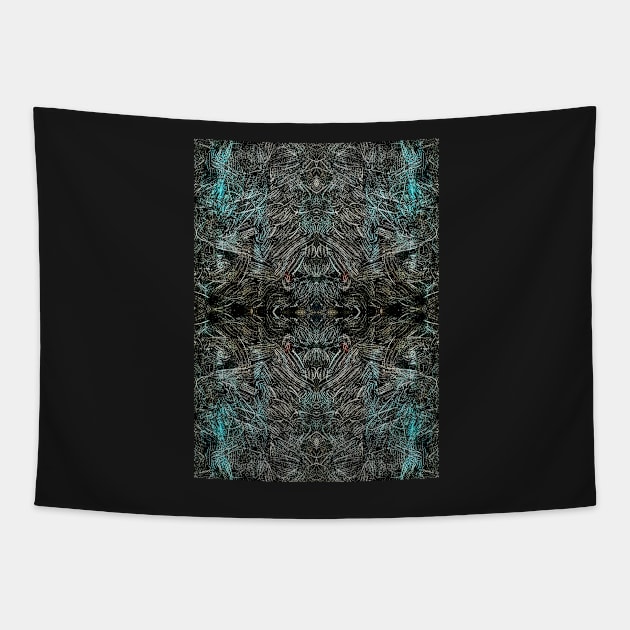 Magical Lights Dark Ornament Tapestry by SpieklyArt