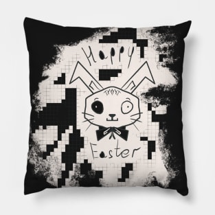 Spooky easter bunny Pillow