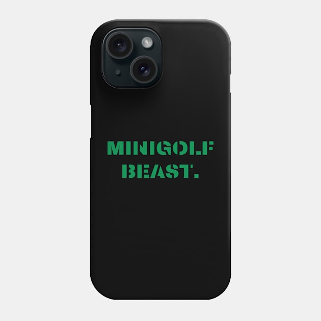 Minigolf Beast Phone Case by Teqball Store