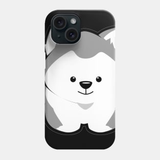 Husky Puppy Grey Phone Case