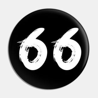 Number 66 Pin