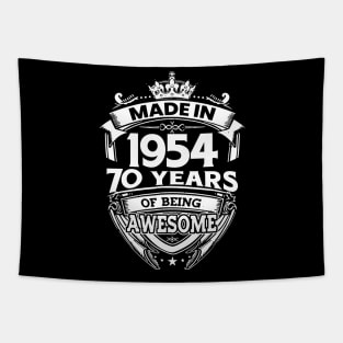 Made In 1954 70 Years Of Being Awesome Tapestry