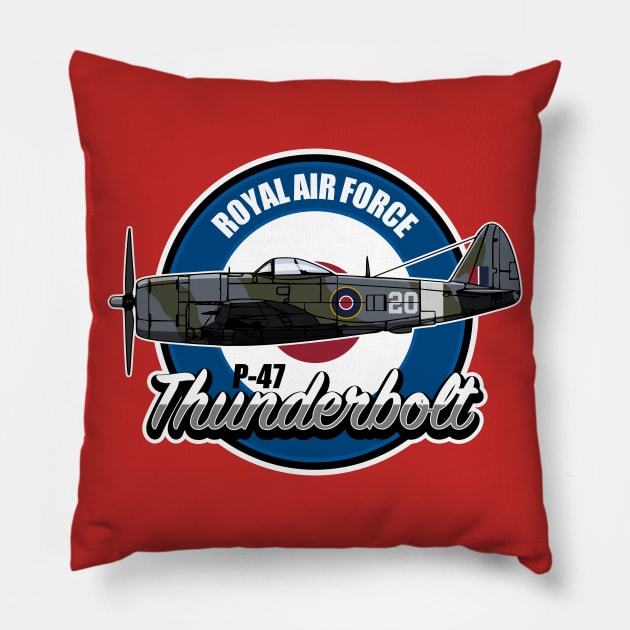 P-47 Thunderbolt Pillow by Firemission45