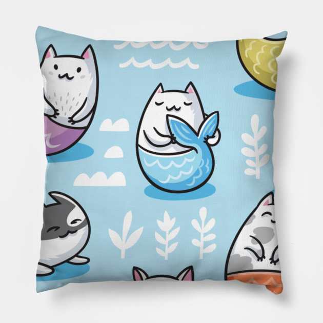 Funny pattern cars lover fish Pillow by Flipodesigner